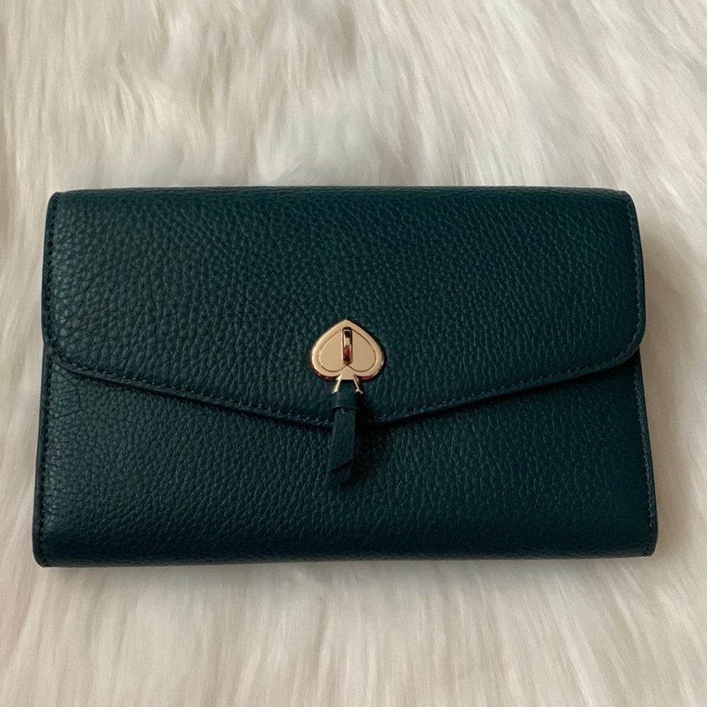 KATE SPADE Marti Pebbled Leather Convertible Wallet Crossbody - Picture 2 of 4